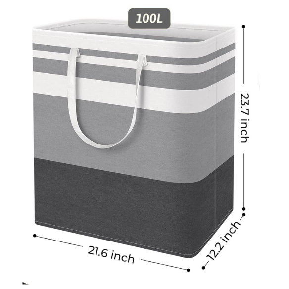 Waterproof Fabric Laundry Basket – Large Capacity Foldable Storage Box for Clothes and Sundries, Simple and Stylish Design