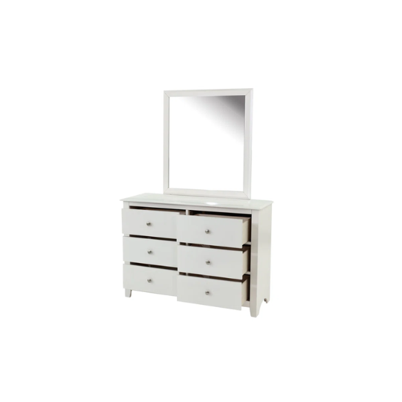 Stylish 4-Piece White Twin Bedroom Set – Complete Bedroom Furniture Collection