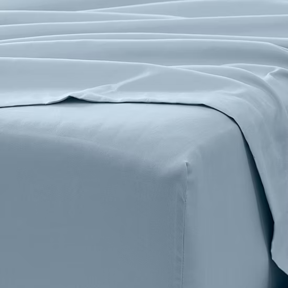 Light Blue Deep Pocket Microfiber Sheet Set – 4-Piece Soft, Wrinkle-Free Bedding with Pillowcases