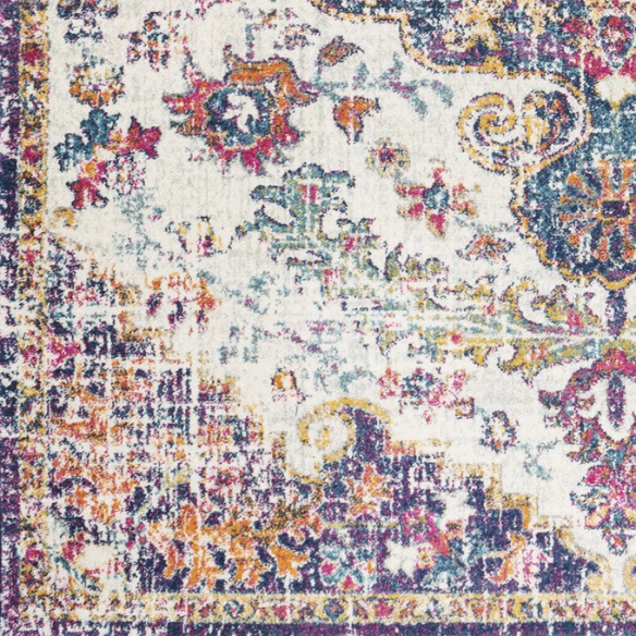 Timeless Traditional Woven Area Rug – Machine-Woven Polypropylene, Medium Pile, Durable and Easy to Clean