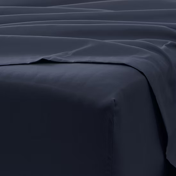 Navy Blue Deep Pocket Microfiber Sheet Set – 4-Piece Soft, Wrinkle-Free Bedding with Pillowcases