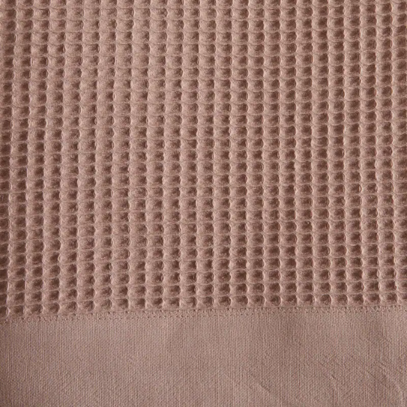 Cotton Waffle Weave Bed Blanket – Dusty Rose | All-Season Breathable Layer
