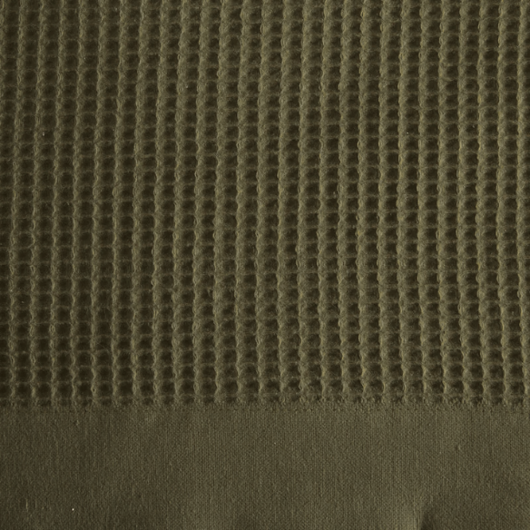 Cotton Waffle Weave Bed Blanket – Olive Green | All-Season Breathable Layer