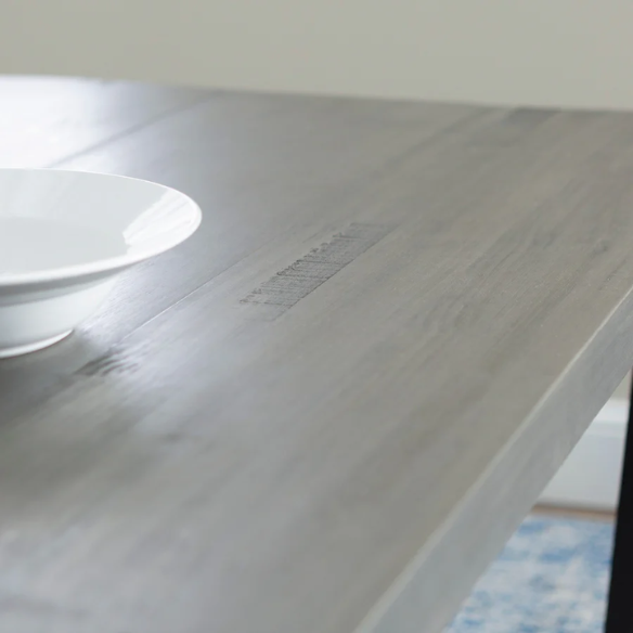 72-Inch Solid Wood Distressed Dining Table – Rustic Industrial Charm for Any Dining Room