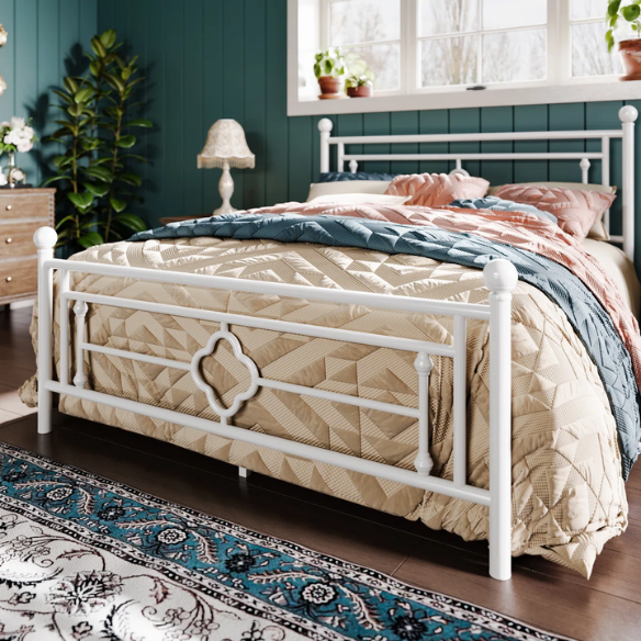 Durable Metal Platform Bed – Full Double Size with Sturdy Frame and Modern Design