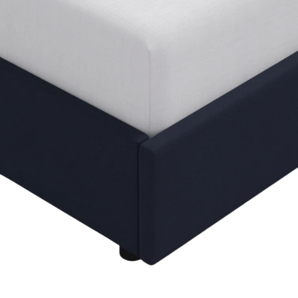 Cozy and Sleek Modern Queen Size Upholstered Wingback Bed