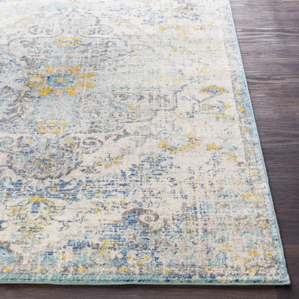 Timeless Traditional Woven Area Rug – Machine-Woven Polypropylene, Medium Pile, Durable and Easy to Clean