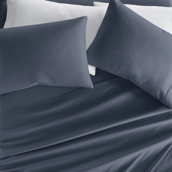 Stone Deep Pocket Microfiber Sheet Set – 4-Piece Soft, Wrinkle-Free Bedding with Pillowcases