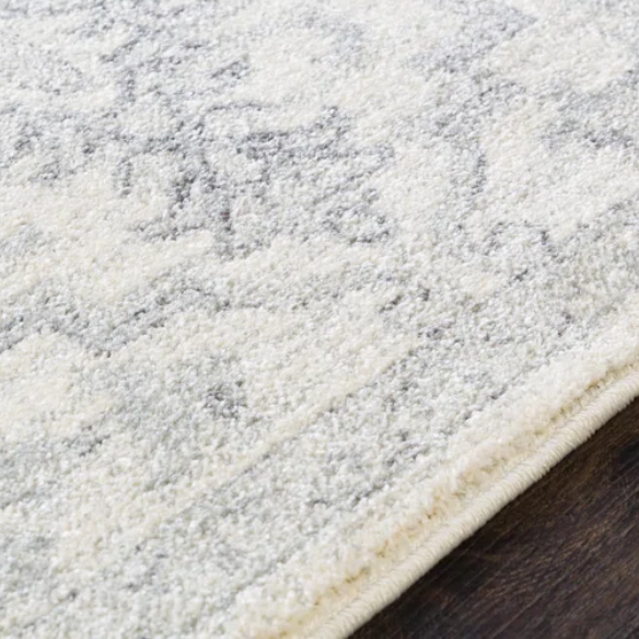 Timeless Traditional Woven Area Rug – Machine-Woven Polypropylene, Medium Pile, Durable and Easy to Clean