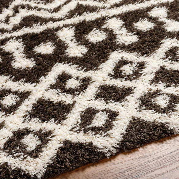 Soft Cozy Woven Shag Bohemian Tribal Area Rug