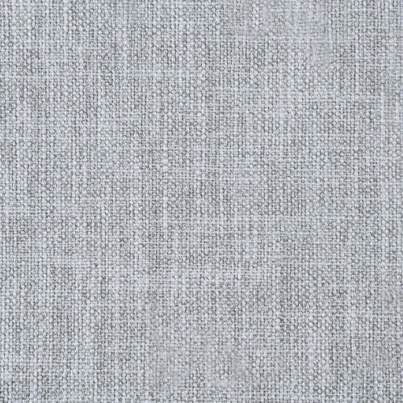 Luxurious Linen Textured Fabric King Size Upholstered Panel Bed with Solid Wood Base