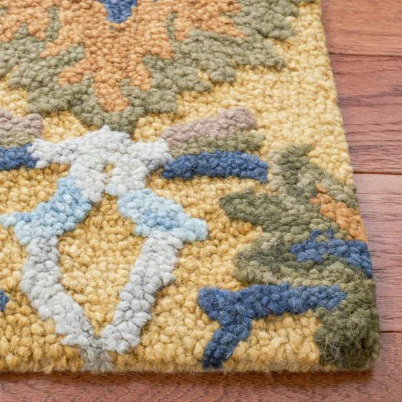Tufted Wool Area Rug – Luxurious Floral Design