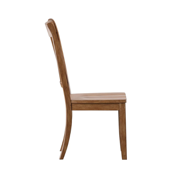 Farmhouse X-Back Solid Wood Dining Chairs (Set of 2) – Rustic Kitchen or Dining Room Seating