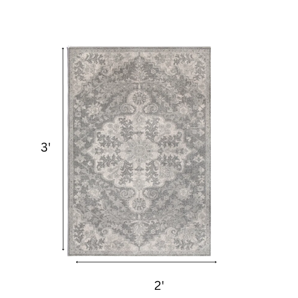 Timeless Traditional Woven Area Rug – Machine-Woven Polypropylene, Medium Pile, Durable and Easy to Clean