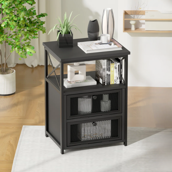 Metal Framed 3-Piece Full Double Size Bedroom Set – Sleek Design with Sturdy Frame and Modern Appeal