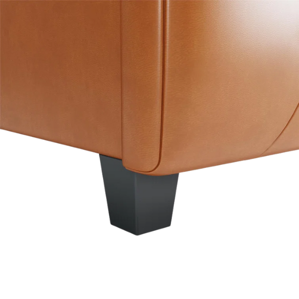 Luxurious Faux Leather Platform Bed – Full Double Size with Sleek Modern Design
