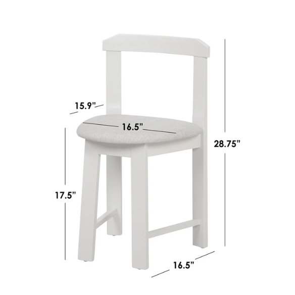 5-Piece Compact Round Dining Set – Space-Saving Design with Vegan Leather or Fabric Seats