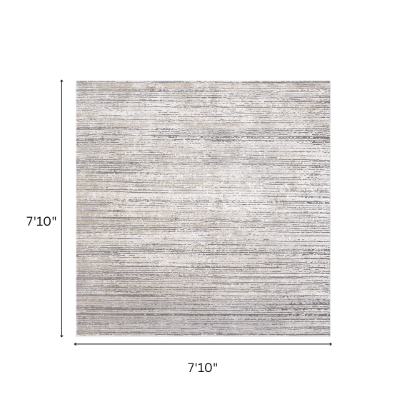 Modern Abstract Gray Area Rug – Stain-Resistant, High-Low Pile, Distressed Ivory Hues for a Relaxed, Stylish Touch