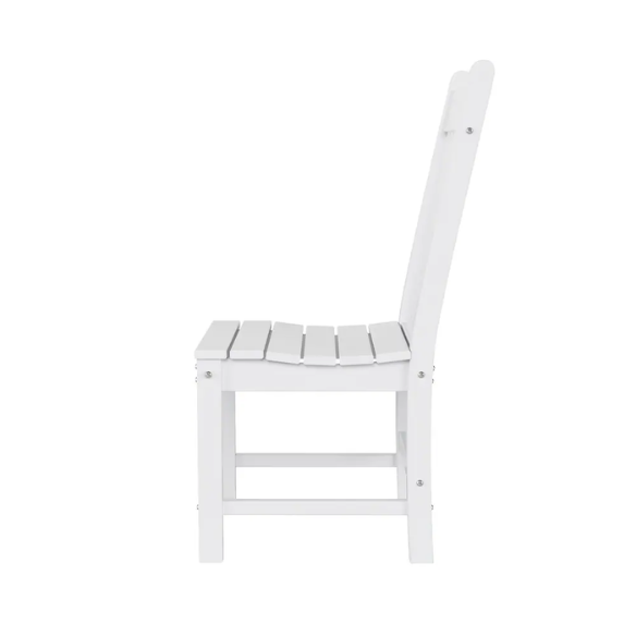 All-Weather Outdoor Patio Dining Chair with Arms – Durable HDPE Construction for Long-Lasting Comfort and Style