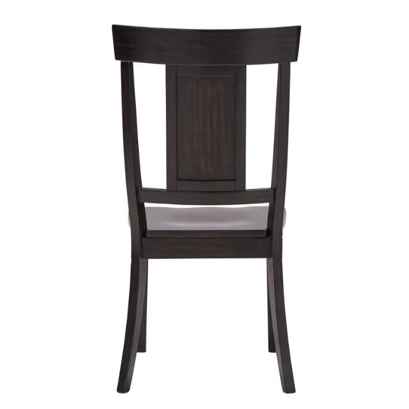 Solid Wood Slat Back Dining Chairs (Set of 2) – Farmhouse Style Seating