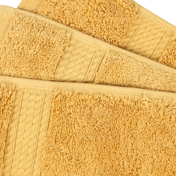 Luxury Gold Egyptian Cotton 3-Piece Towel Set – 800 GSM Plush and Highly Absorbent Bath Towels