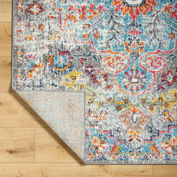 Timeless Traditional Woven Area Rug – Machine-Woven Polypropylene, Medium Pile, Durable and Easy to Clean