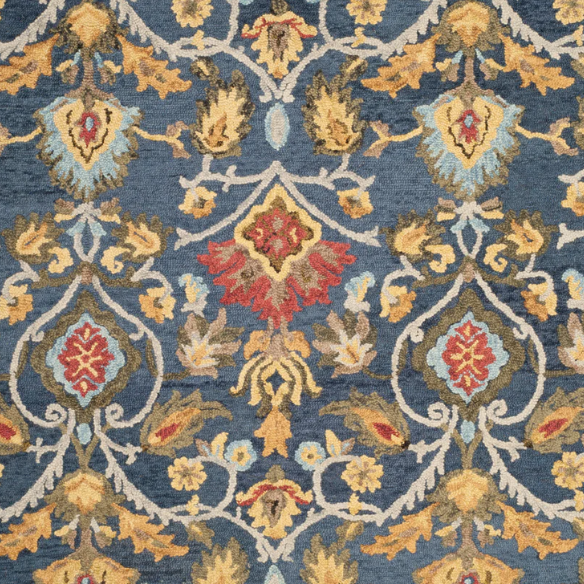 Tufted Wool Area Rug – Luxurious Floral Design