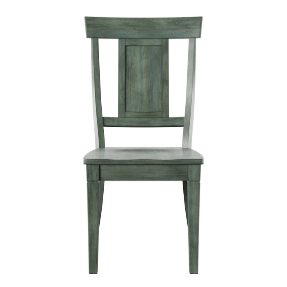 Solid Wood Slat Back Dining Chairs (Set of 2) – Farmhouse Style Seating