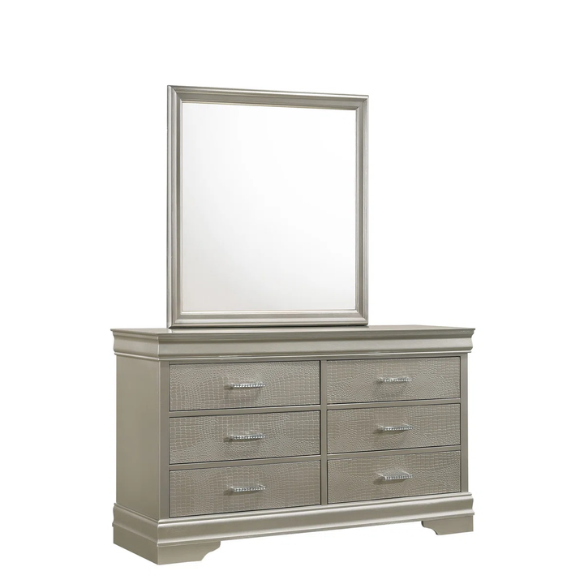 Glamour Bedazzled 5-Piece Twin Bedroom Set – Sparkling Elegance & Luxe Design