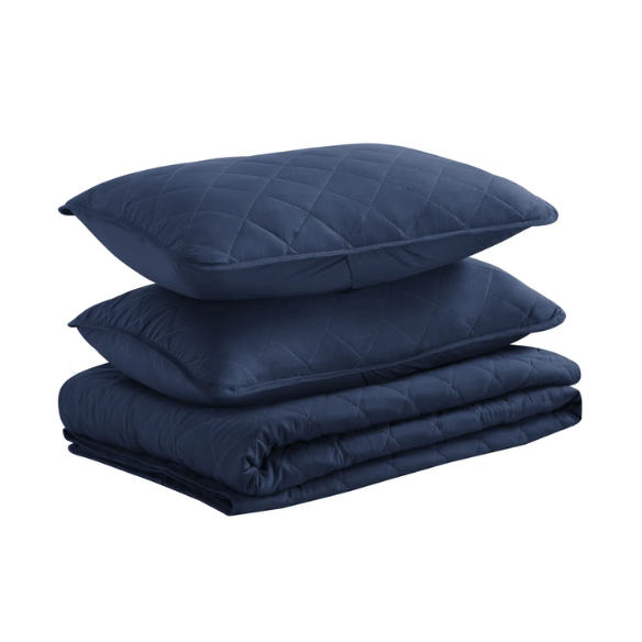 Microfiber Reversible Diamond Quilt Set – Soft, Stylish, and Hypoallergenic Bedding for Ultimate Comfort