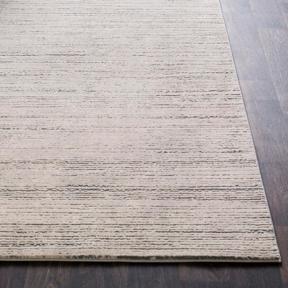 Modern Abstract Gray Area Rug – Stain-Resistant, High-Low Pile, Distressed Ivory Hues for a Relaxed, Stylish Touch