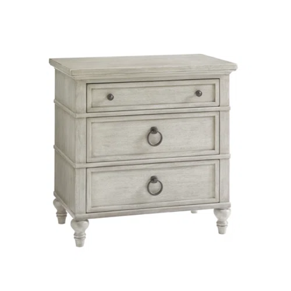 Rustic Panel Configurable Bedroom Set – Classic Meets Modern with Button-Tufted Headboard, Custom Ring Pulls, Media Storage Dresser, and Nailhead Trim Mirror – Includes Bed, Nightstand, Dresser, and Mirror