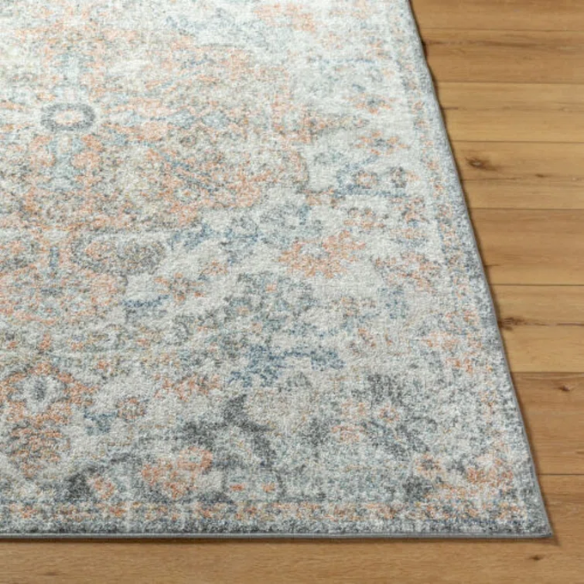 Timeless Traditional Woven Area Rug – Machine-Woven Polypropylene, Medium Pile, Durable and Easy to Clean