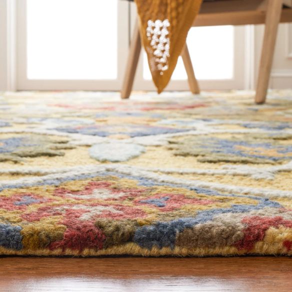 Tufted Wool Area Rug – Luxurious Floral Design