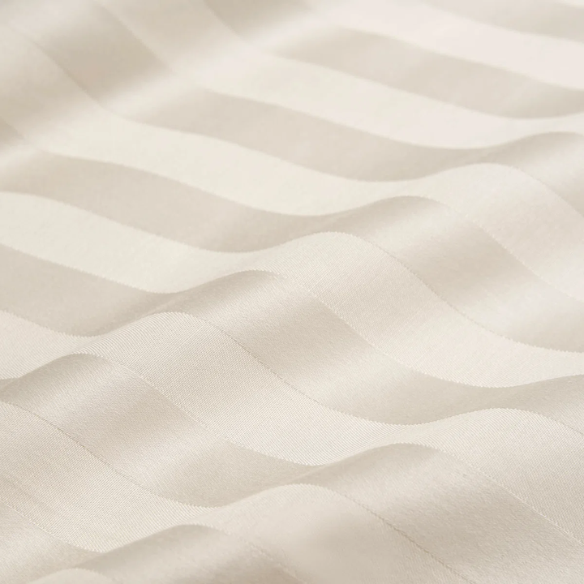 4-Piece Luxury Bed Sheet Set – Fitted & Flat Sheets with Pillowcases | Solid Stripe Bedding for Twin, Full, Queen, King Sizes