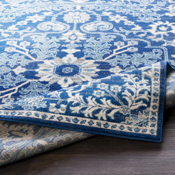 Timeless Traditional Woven Area Rug – Machine-Woven Polypropylene, Medium Pile, Durable and Easy to Clean