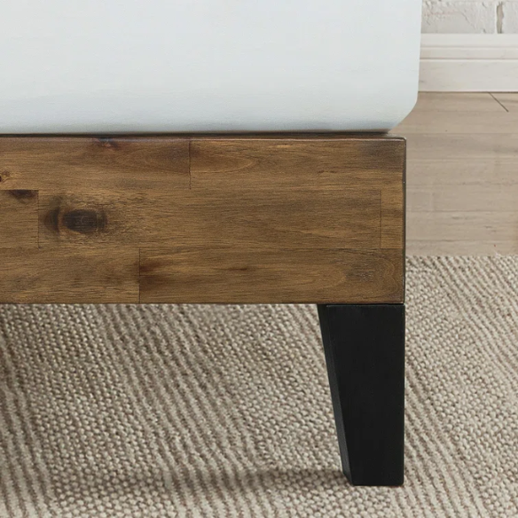Premium Solid Wood Low Profile Platform Bed – Full/Double Size with Sleek, Modern Design and Lasting Durability