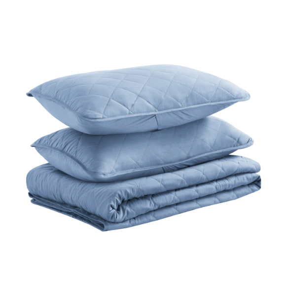 Microfiber Reversible Diamond Quilt Set – Soft, Stylish, and Hypoallergenic Bedding for Ultimate Comfort