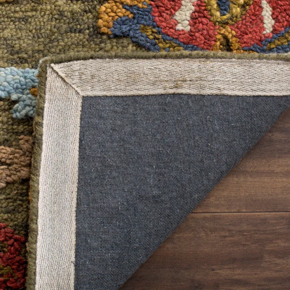 Tufted Wool Area Rug – Luxurious Floral Design