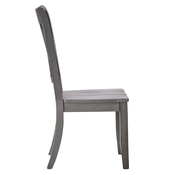 Farmhouse X-Back Solid Wood Dining Chairs (Set of 2) – Rustic Kitchen or Dining Room Seating