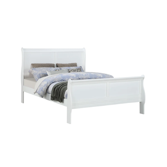 Sleigh Twin Bedroom Set: Elegant Wooden Furniture with a Sleek Finish for Timeless Style