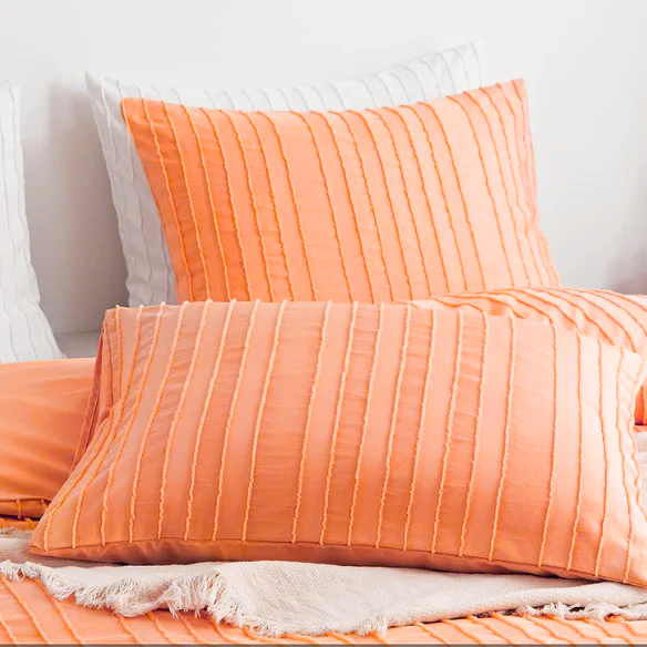 Luxurious Tufted Duvet Cover Set – Queen Size | Striped Textured Boho Bedding | Ultra-Soft Washed Microfiber | 3-Piece Set