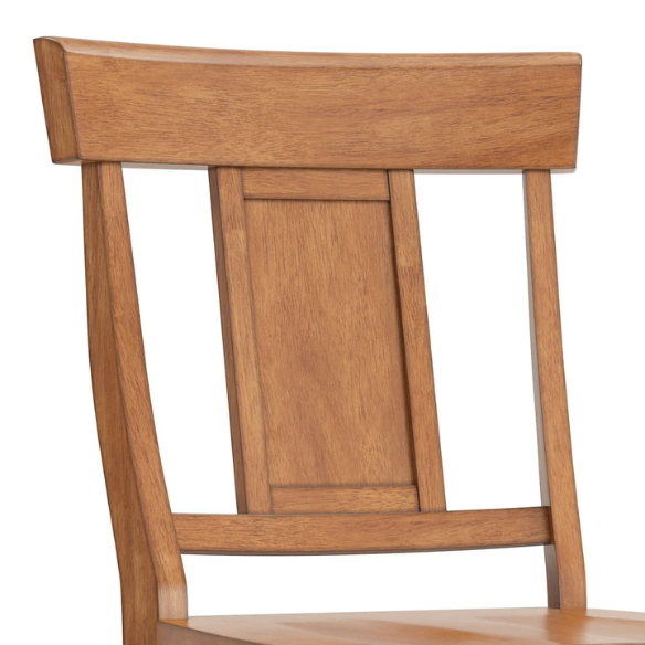 Solid Wood Slat Back Dining Chairs (Set of 2) – Farmhouse Style Seating
