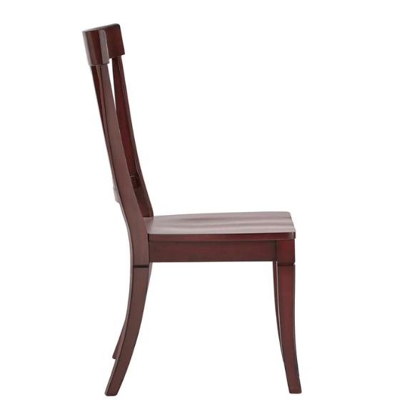 Solid Wood Slat Back Dining Chairs (Set of 2) – Farmhouse Style Seating