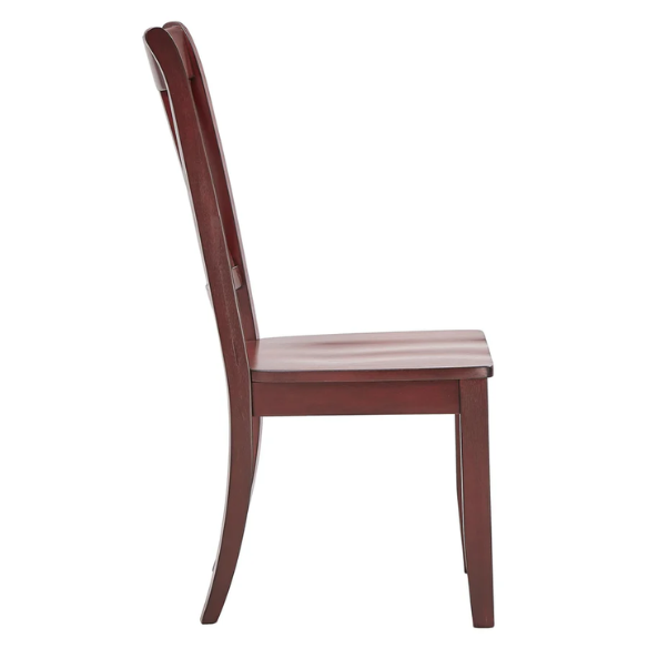 Farmhouse X-Back Solid Wood Dining Chairs (Set of 2) – Rustic Kitchen or Dining Room Seating