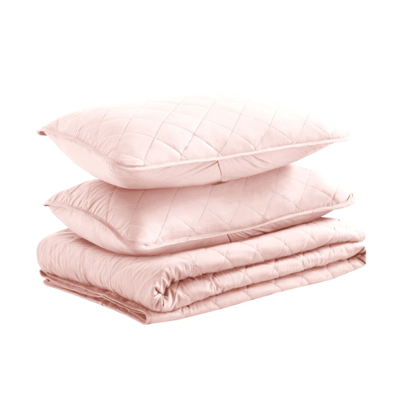 Microfiber Reversible Diamond Quilt Set – Soft, Stylish, and Hypoallergenic Bedding for Ultimate Comfort