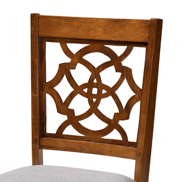 Modern Fabric and Wood Dining Set – Where Elegance Meets Comfort and Style