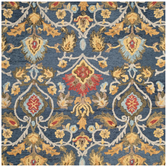 Tufted Wool Area Rug – Luxurious Floral Design