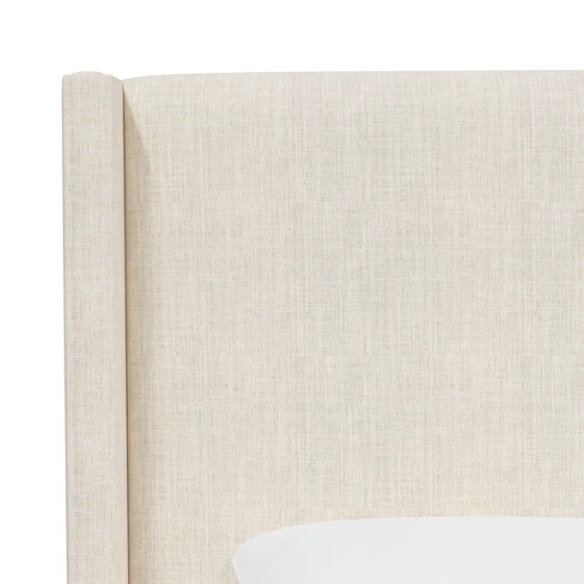 Cozy and Sleek Modern Queen Size Upholstered Wingback Bed