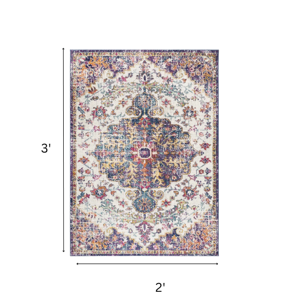 Timeless Traditional Woven Area Rug – Machine-Woven Polypropylene, Medium Pile, Durable and Easy to Clean